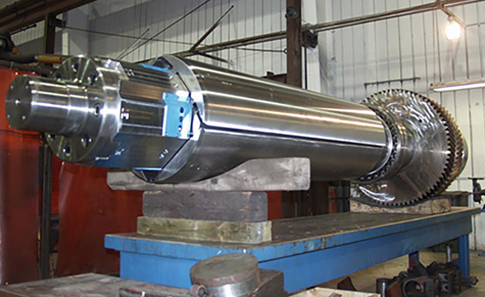 side profile of a stick and run reversing mill mandrel